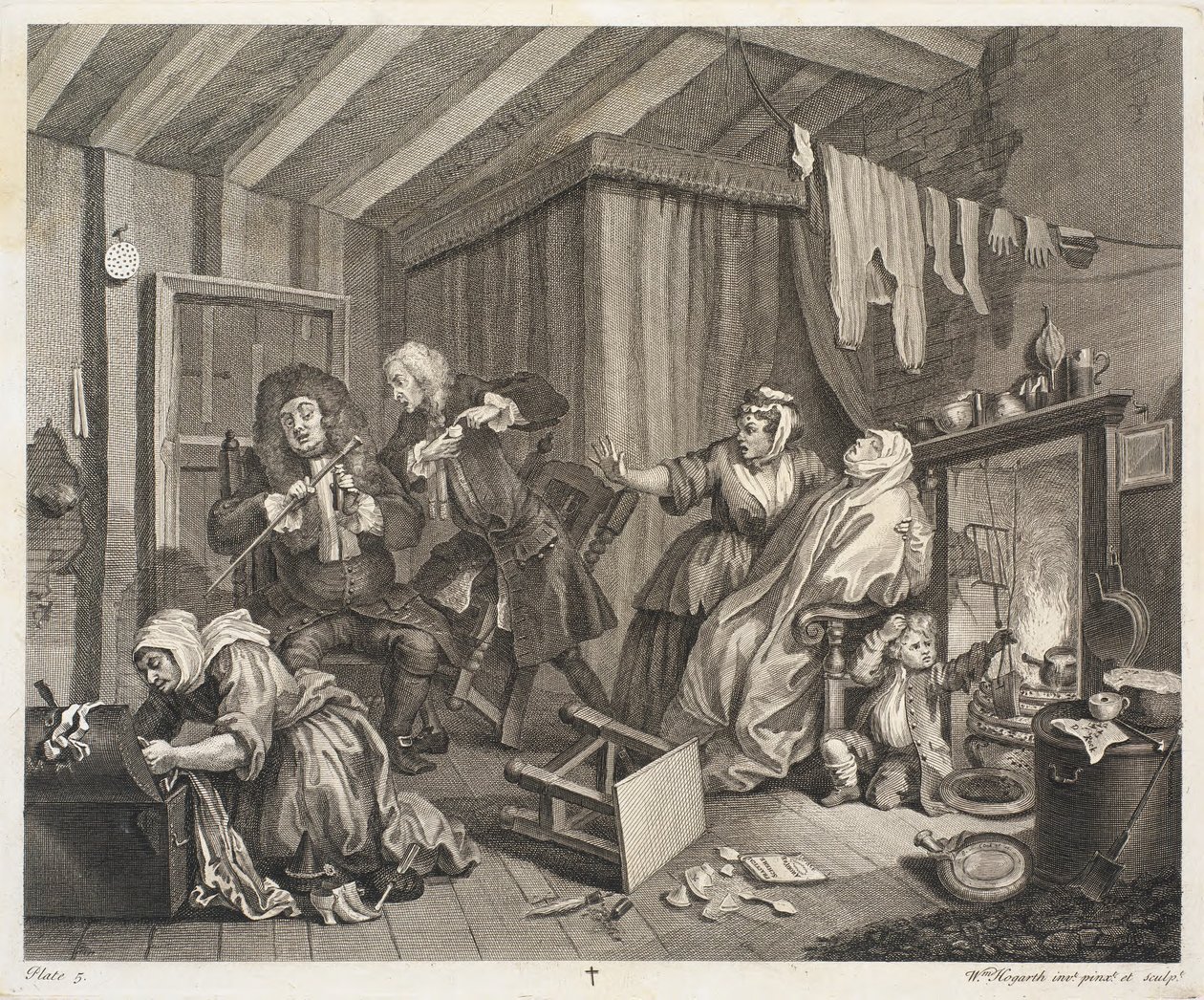Egy szajha fejlődése alkotó: William Hogarth