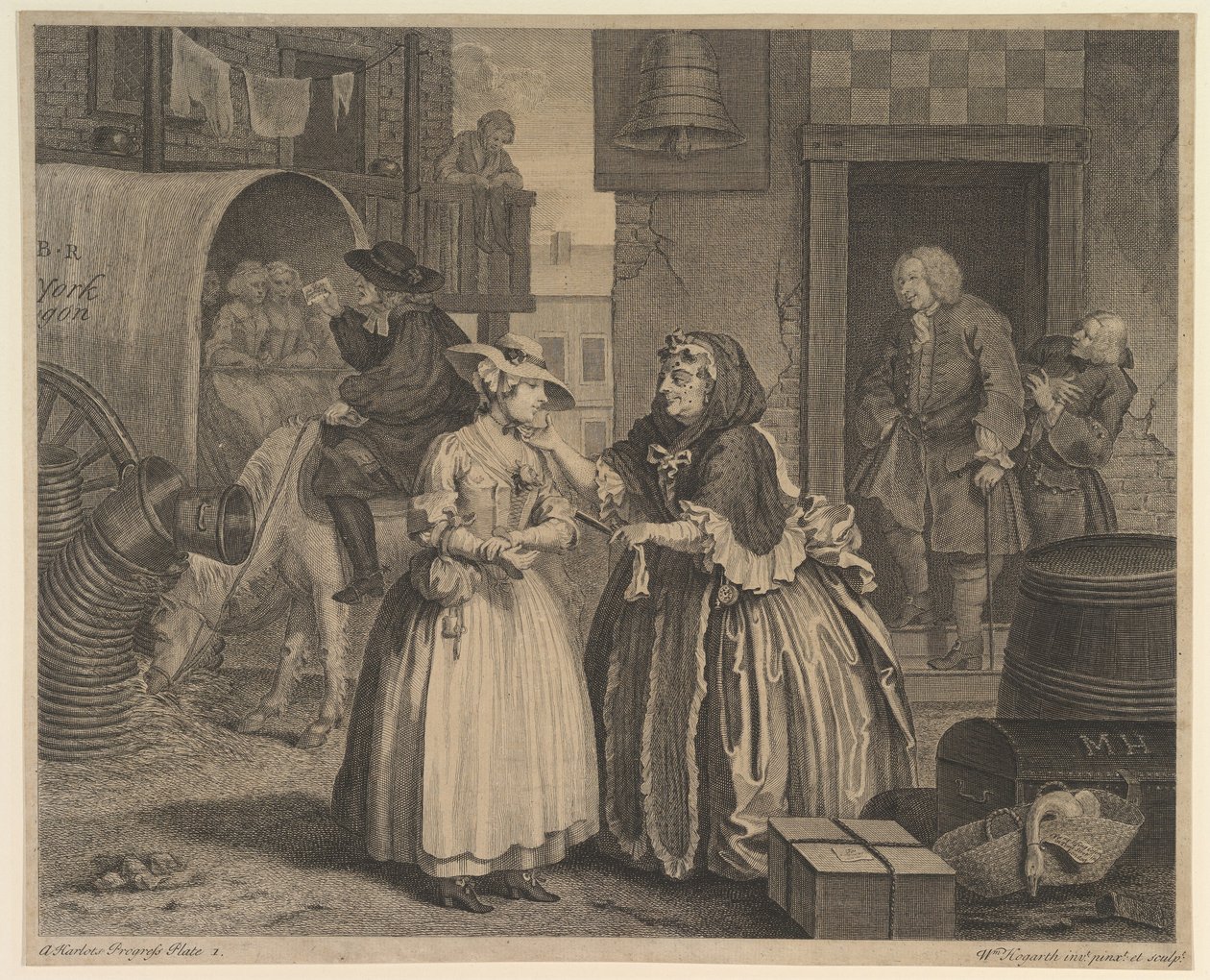Egy prostituált karrierje, 1. tábla alkotó: William Hogarth