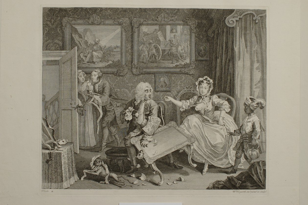 Egy szajha élete: 2. metszet alkotó: William Hogarth