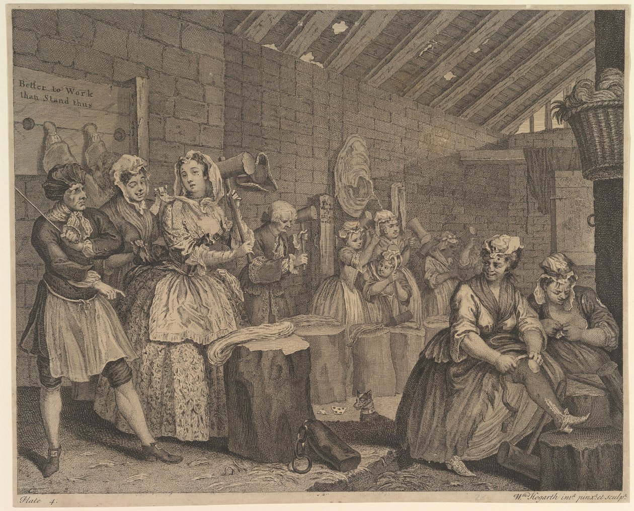 Egy prostituált karrierje, 4. tábla alkotó: William Hogarth