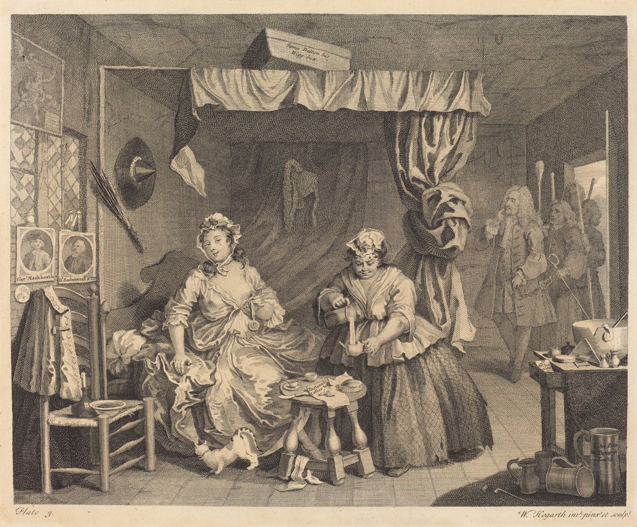 Egy szajha fejlődése: 3. o alkotó: William Hogarth