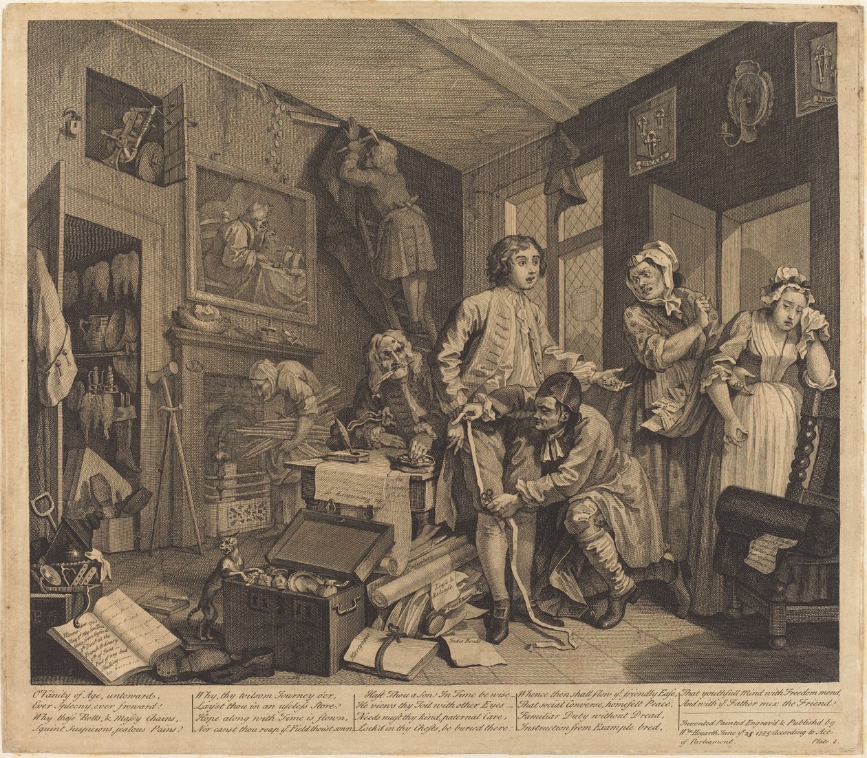 A gereblye fejlődése: pl.1 alkotó: William Hogarth