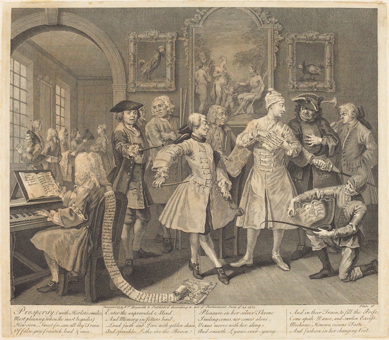 A gereblye fejlődése: pl.2 alkotó: William Hogarth