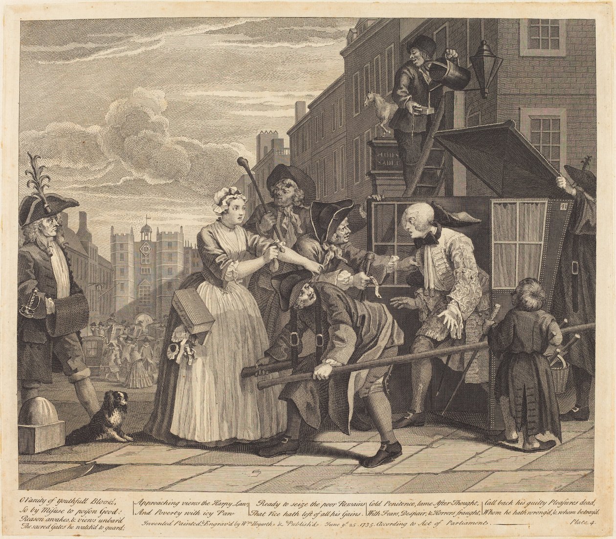 A gereblye fejlődése: 4. o alkotó: William Hogarth