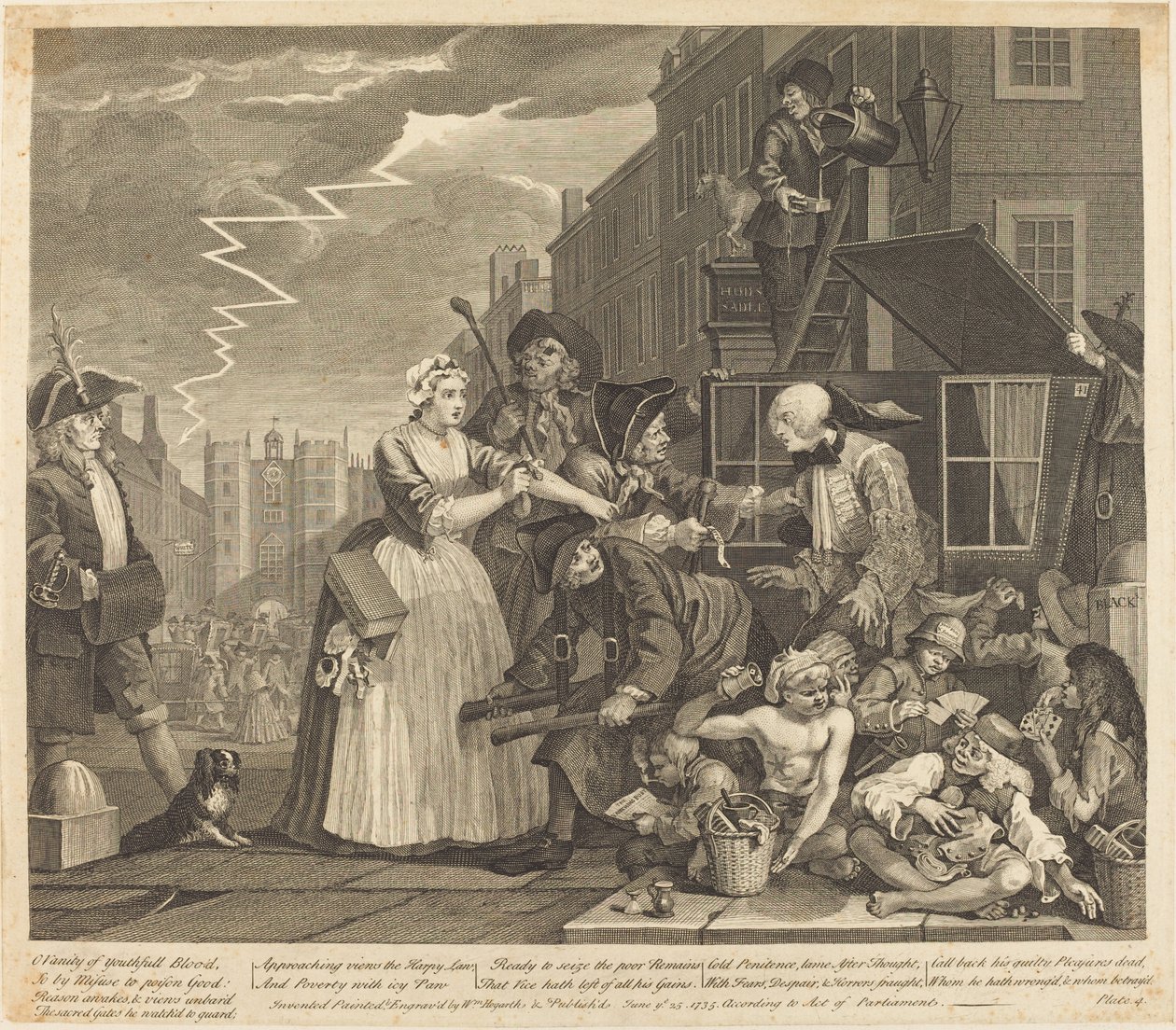 A gereblye fejlődése: 4. o alkotó: William Hogarth