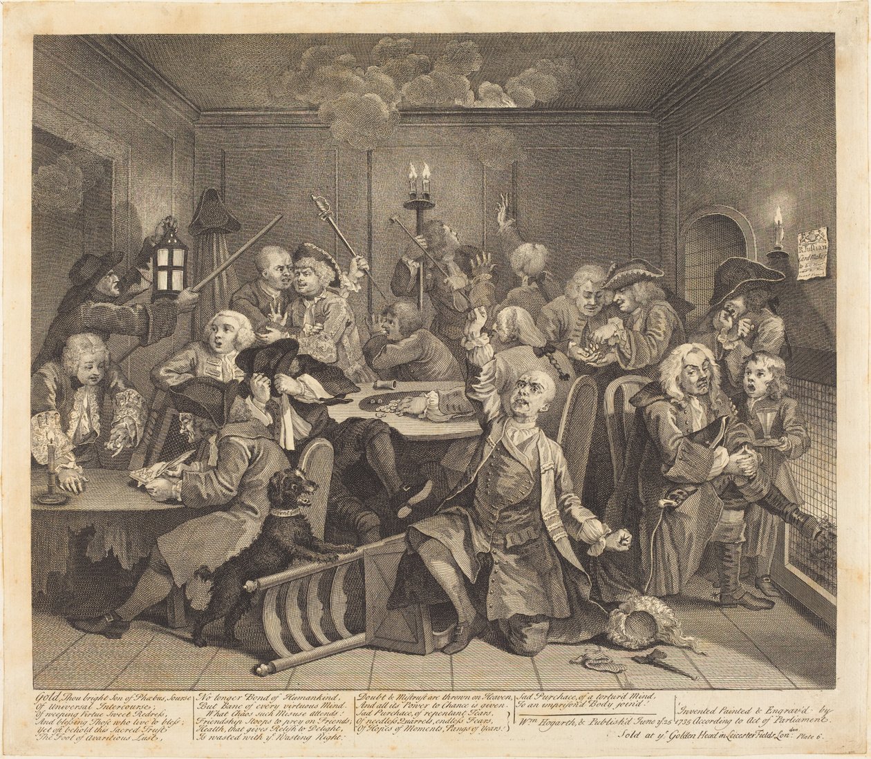 A gereblye fejlődése: 6. o alkotó: William Hogarth