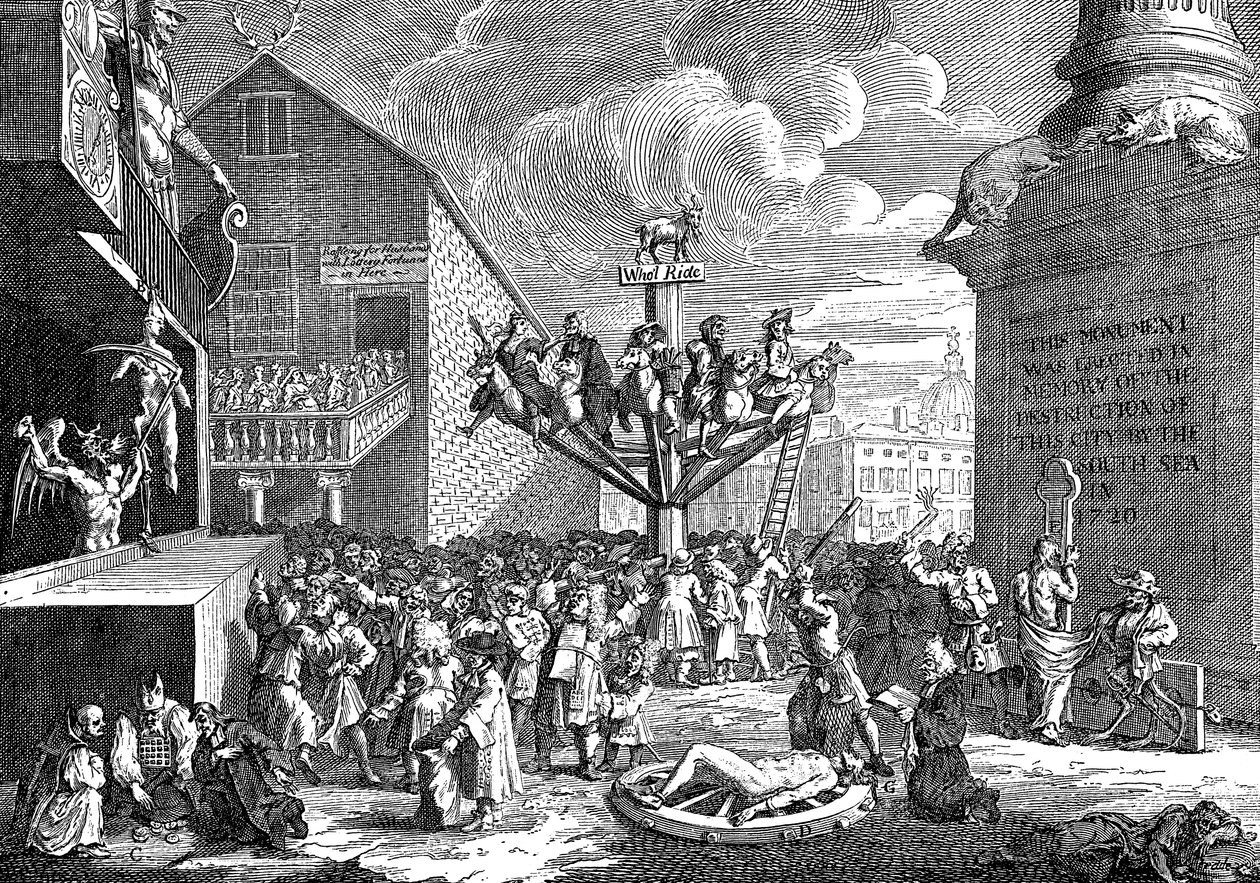 Szatíra a dél-tengeri társaságról, 1721 alkotó: William Hogarth