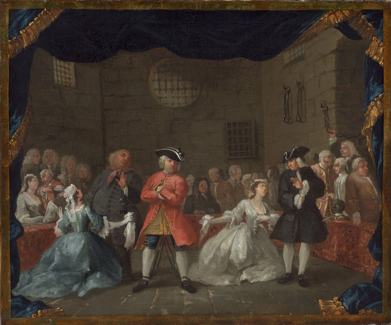 Jelenet a Koldusoperából alkotó: William Hogarth
