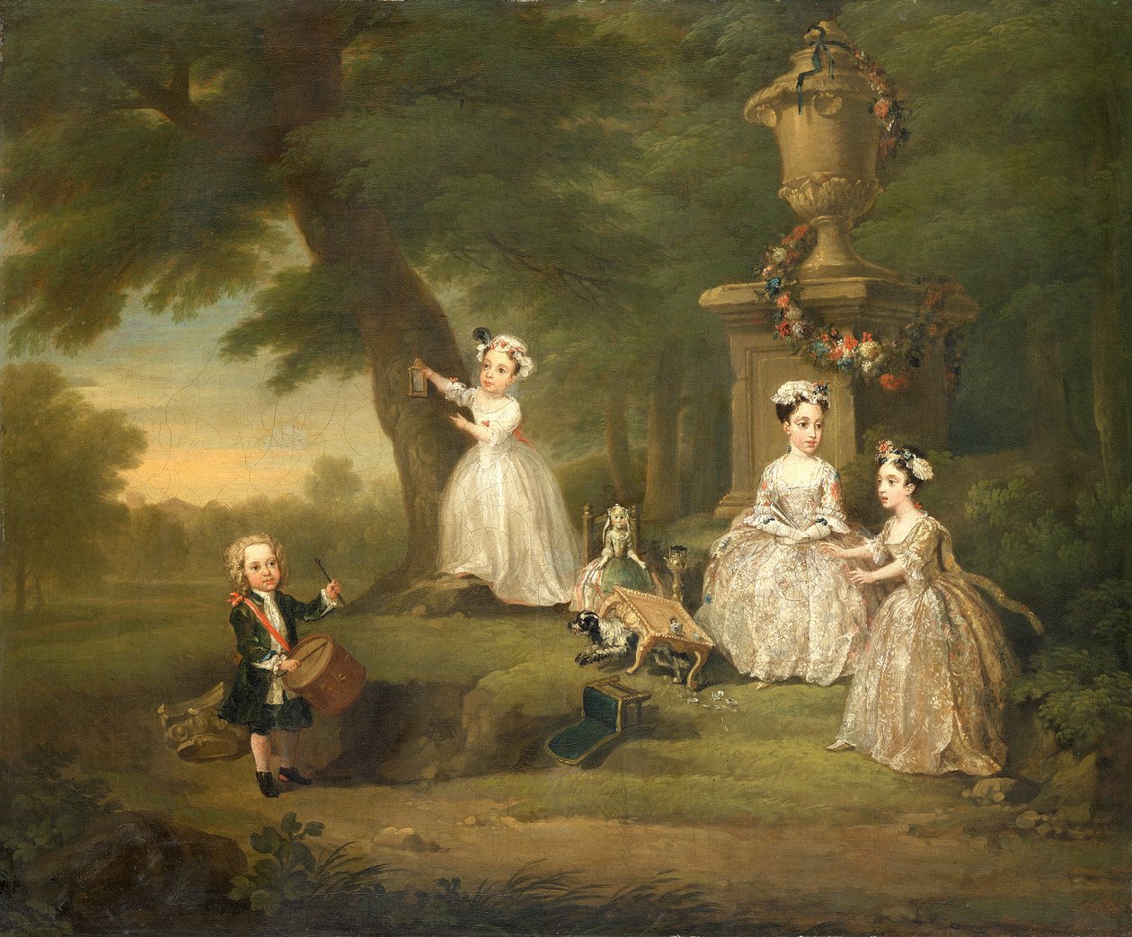 „Gyermek teaparti”, 1730 alkotó: William Hogarth