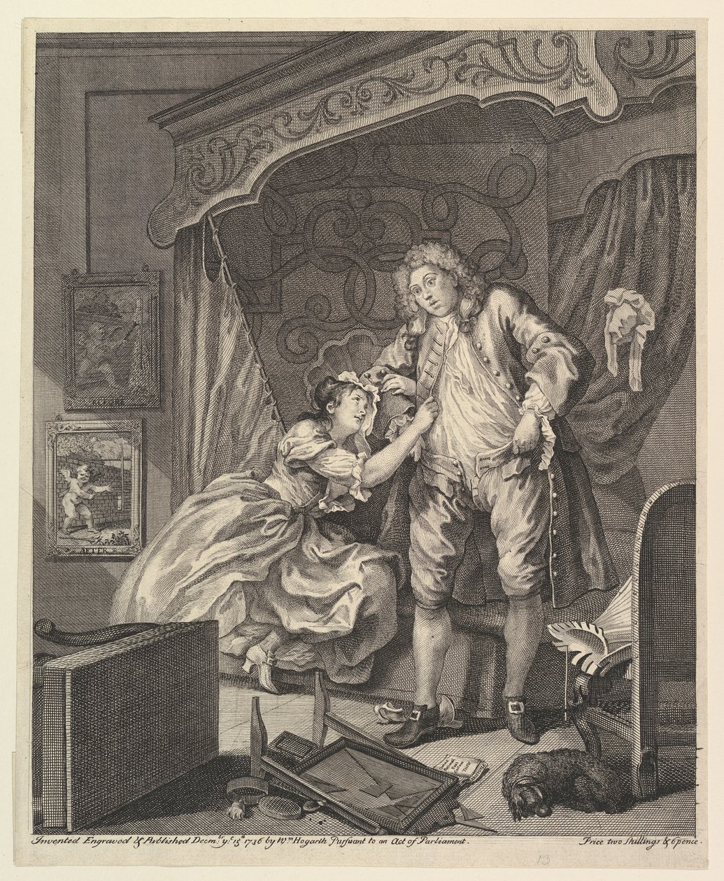 Utána 1736. december 15. alkotó: William Hogarth