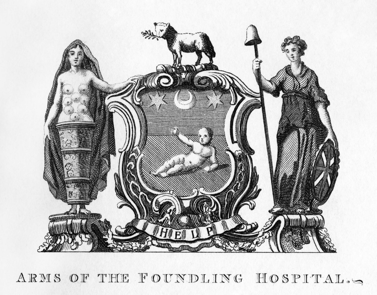 A Foundling Kórház fegyverei, William Hogarth alkotó: William Hogarth