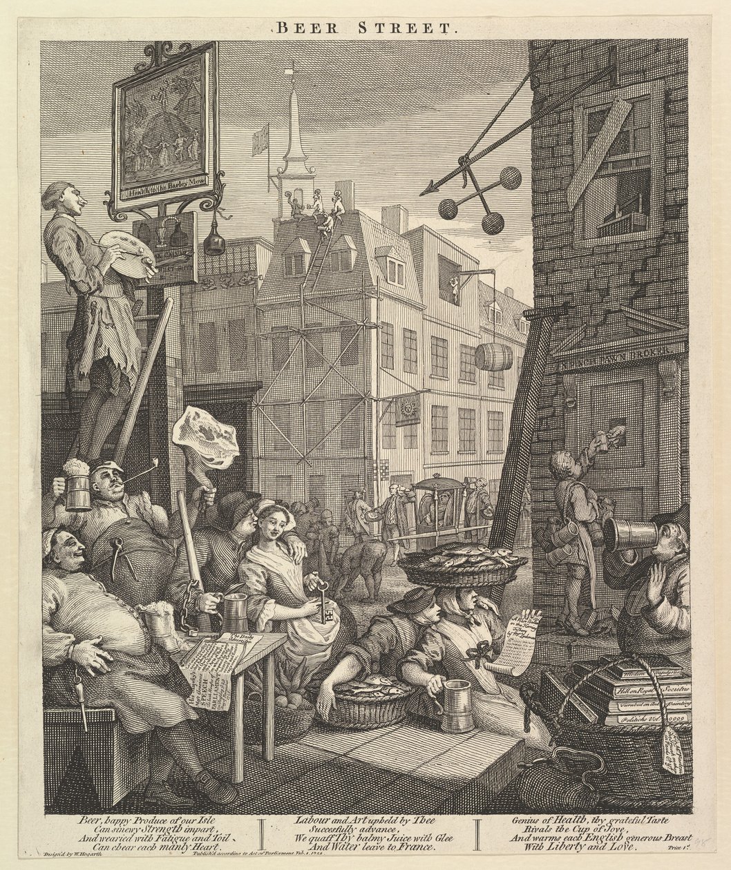 Sörutca alkotó: William Hogarth