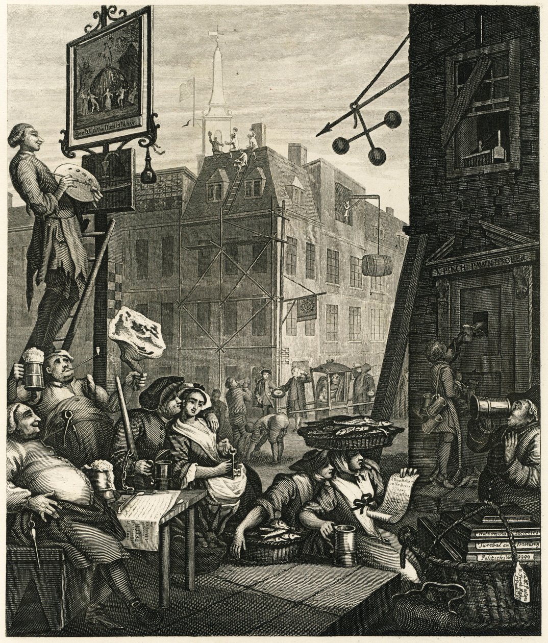 Beer Street, 1751. alkotó: William Hogarth