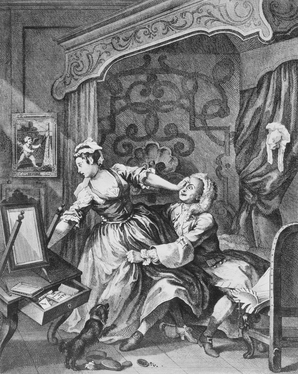 Azelőtt, 1736 alkotó: William Hogarth