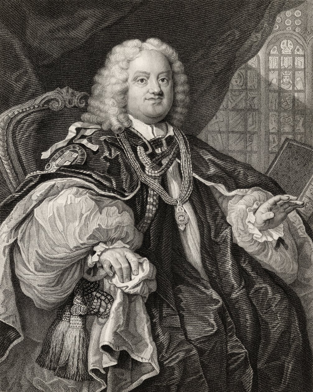 Benjamin Hoadly, Benjamin Holl (1808-84) metszete a Hogarth műveiből, 1833-ban jelent meg alkotó: William Hogarth