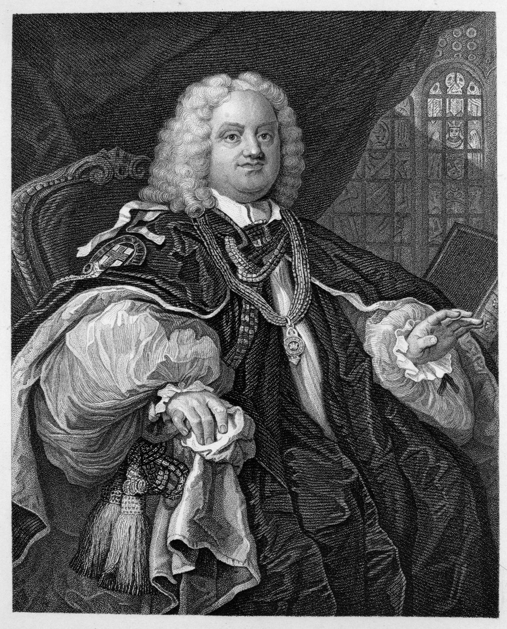 Hoadly püspök alkotó: William Hogarth