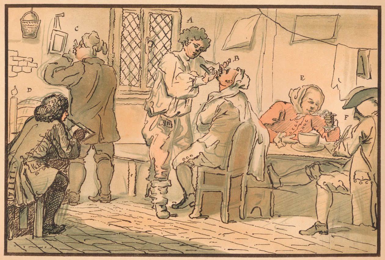 Reggeli jelenet az 1732-es Öt napos peregrinációból alkotó: William Hogarth