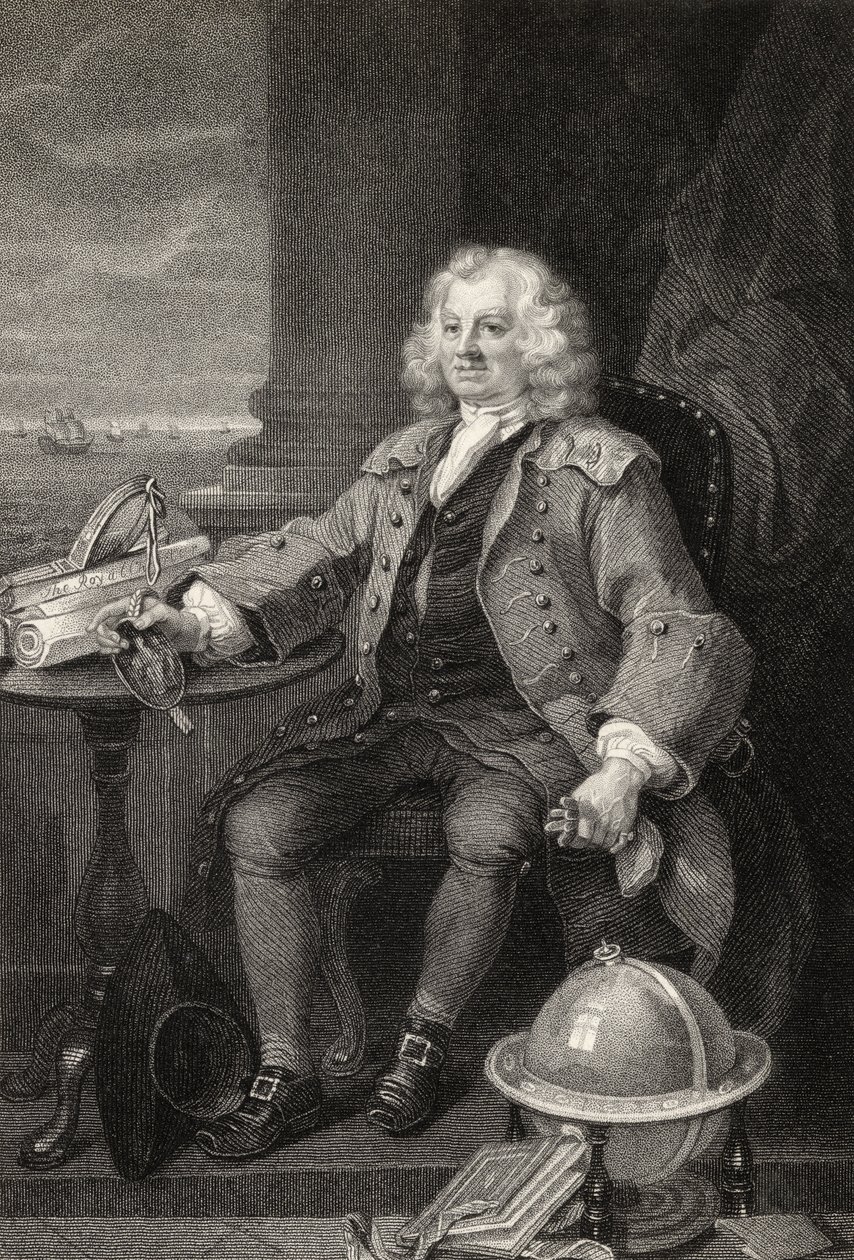 Thomas Coram kapitány, Benjamin Holl metszete, a Hogarth műveiből, 1833-ban alkotó: William Hogarth