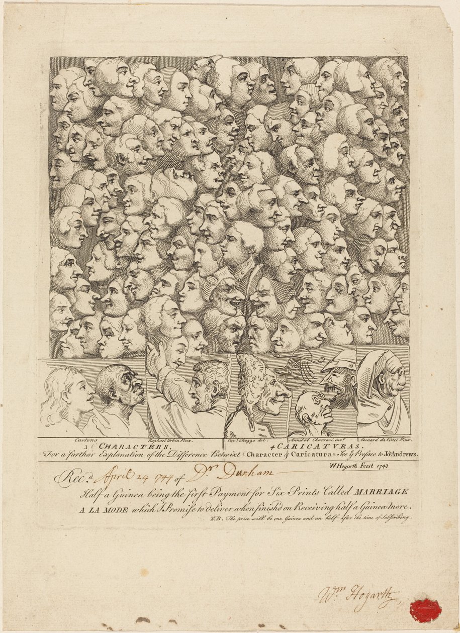Karakterek és karikatúrák alkotó: William Hogarth