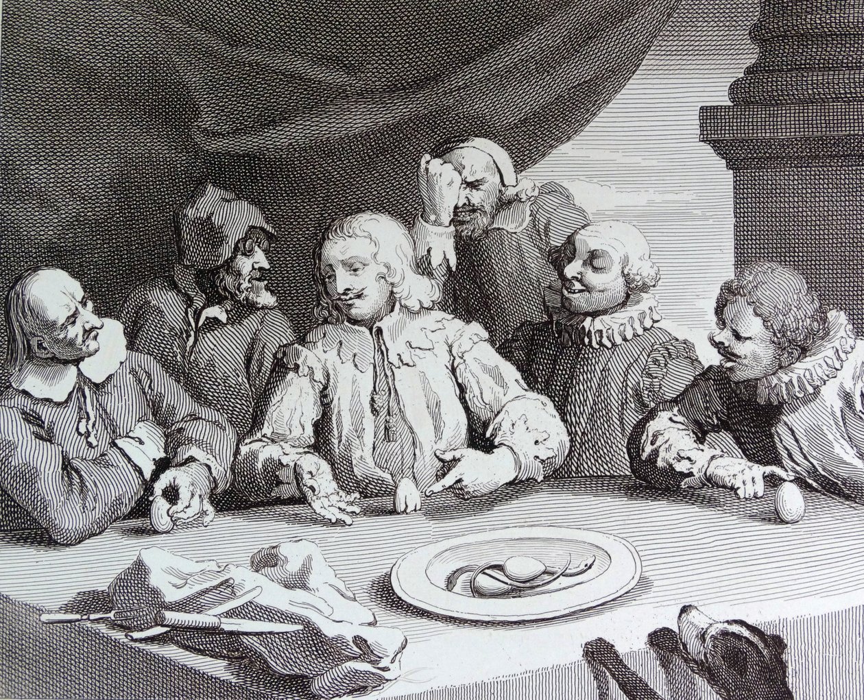 Kolumbusz feltöri a tojást alkotó: William Hogarth