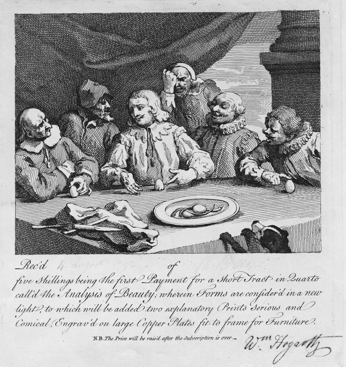 Kolumbusz feltöri a tojást, 1752 alkotó: William Hogarth