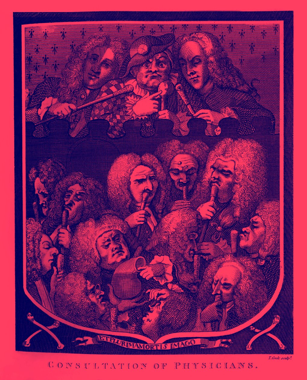 William Hogarth orvosi konzultáció alkotó: William Hogarth