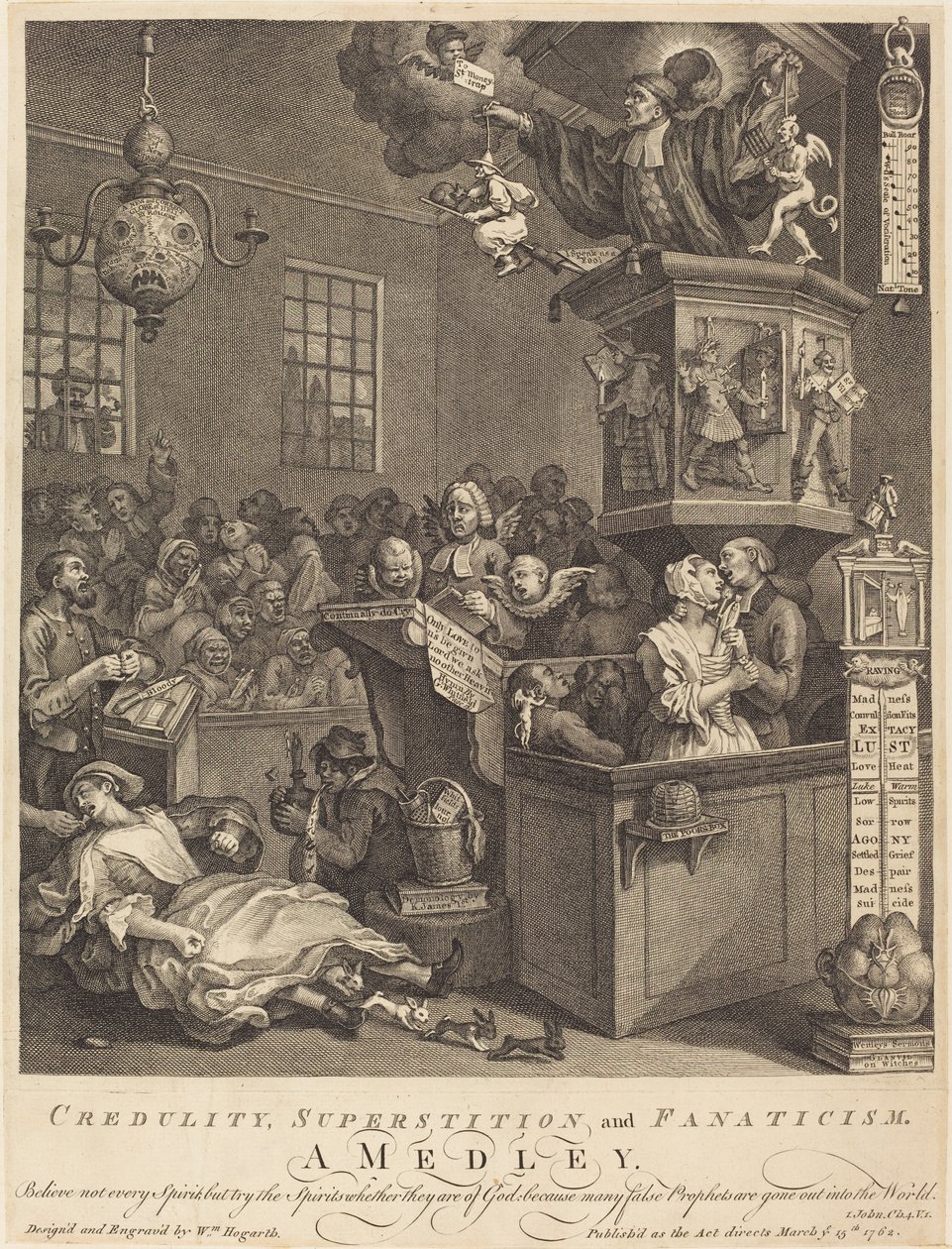 Hitelesség, babona és fanatizmus alkotó: William Hogarth