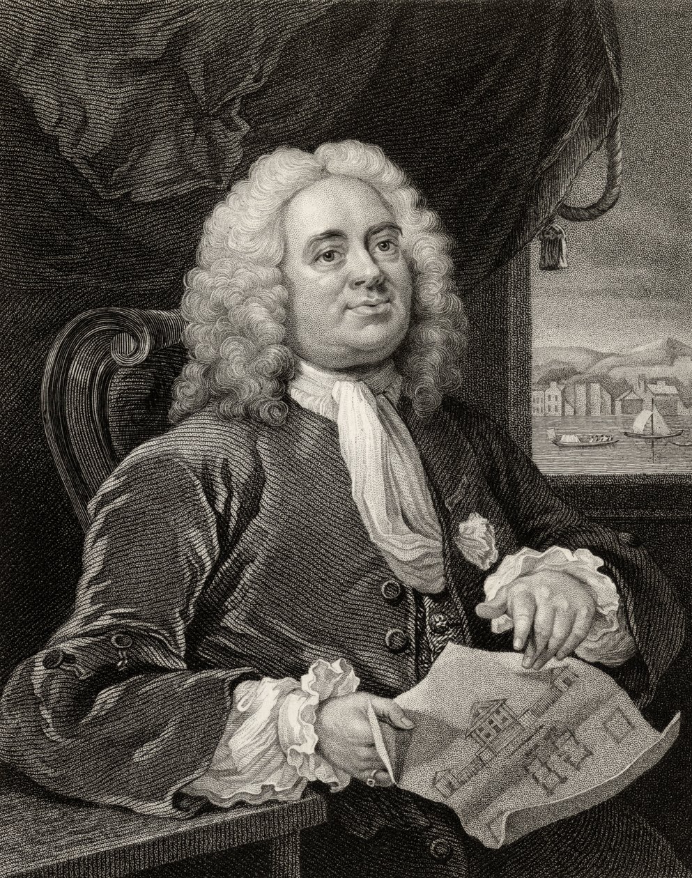 Daniel Lock, Benjamin Holl (1808-84) metszete a William Hogarth műveiből, 1833-ban jelent meg alkotó: William Hogarth