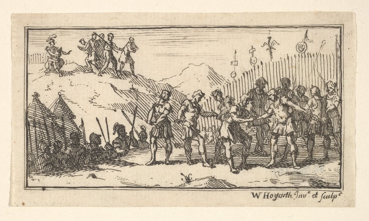 Decimation John Beaver, Római katonai büntetések, 1725, 1725 után. alkotó: William Hogarth