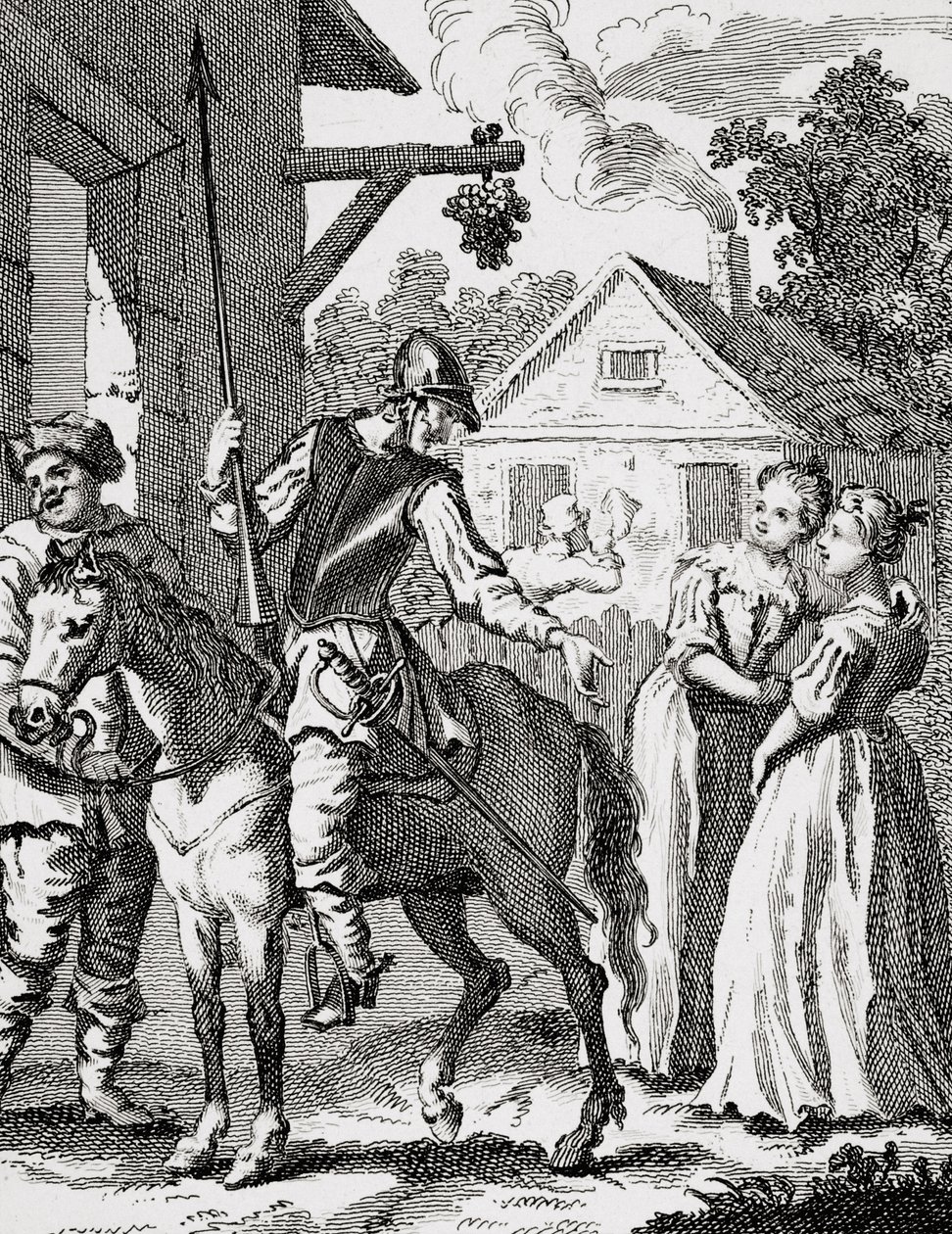 1798-ban megjelent Don Quijote és Sancho Panza egy fogadóban alkotó: William Hogarth
