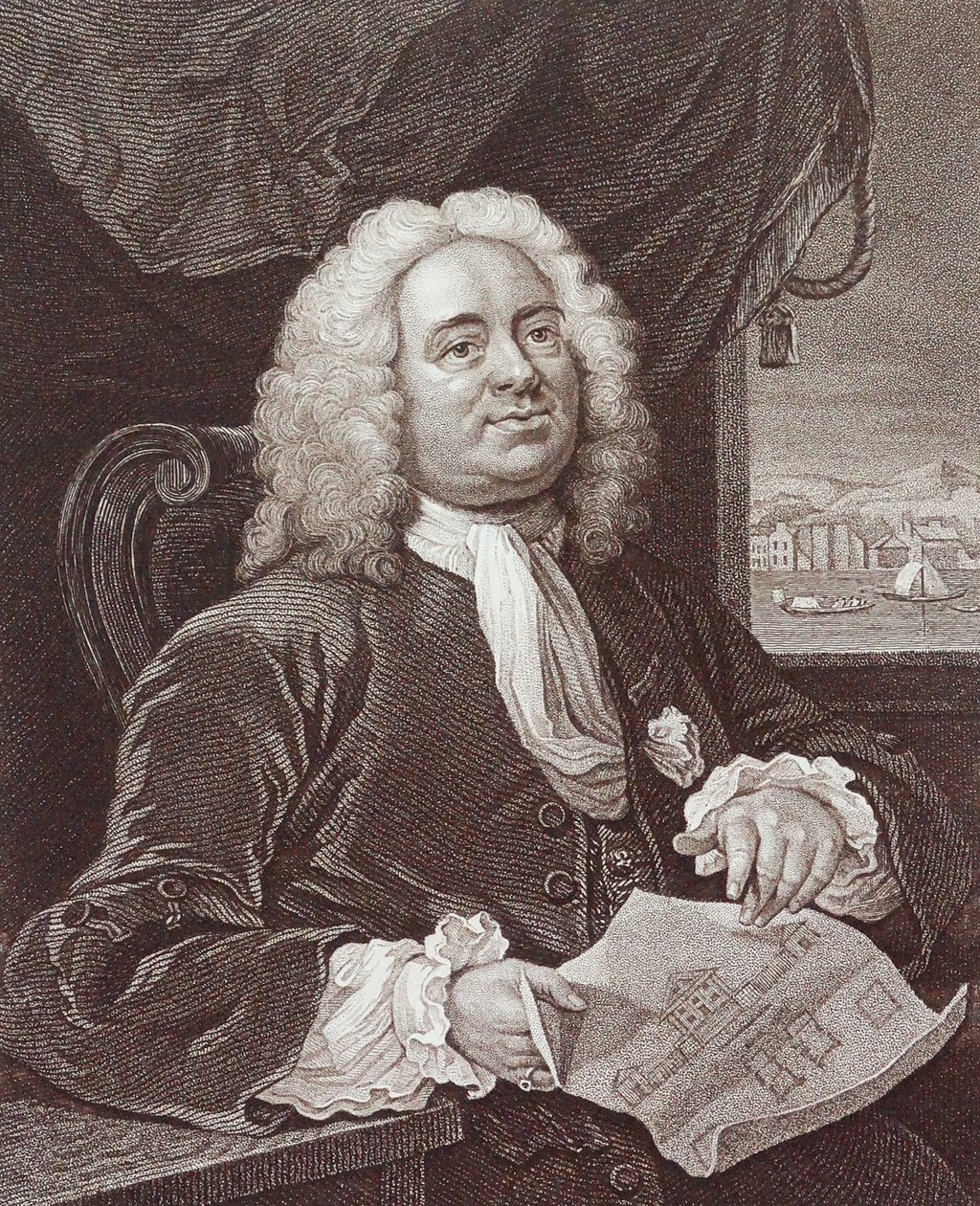 Daniel Lock Esq metszet, William Hogarth alkotó: William Hogarth