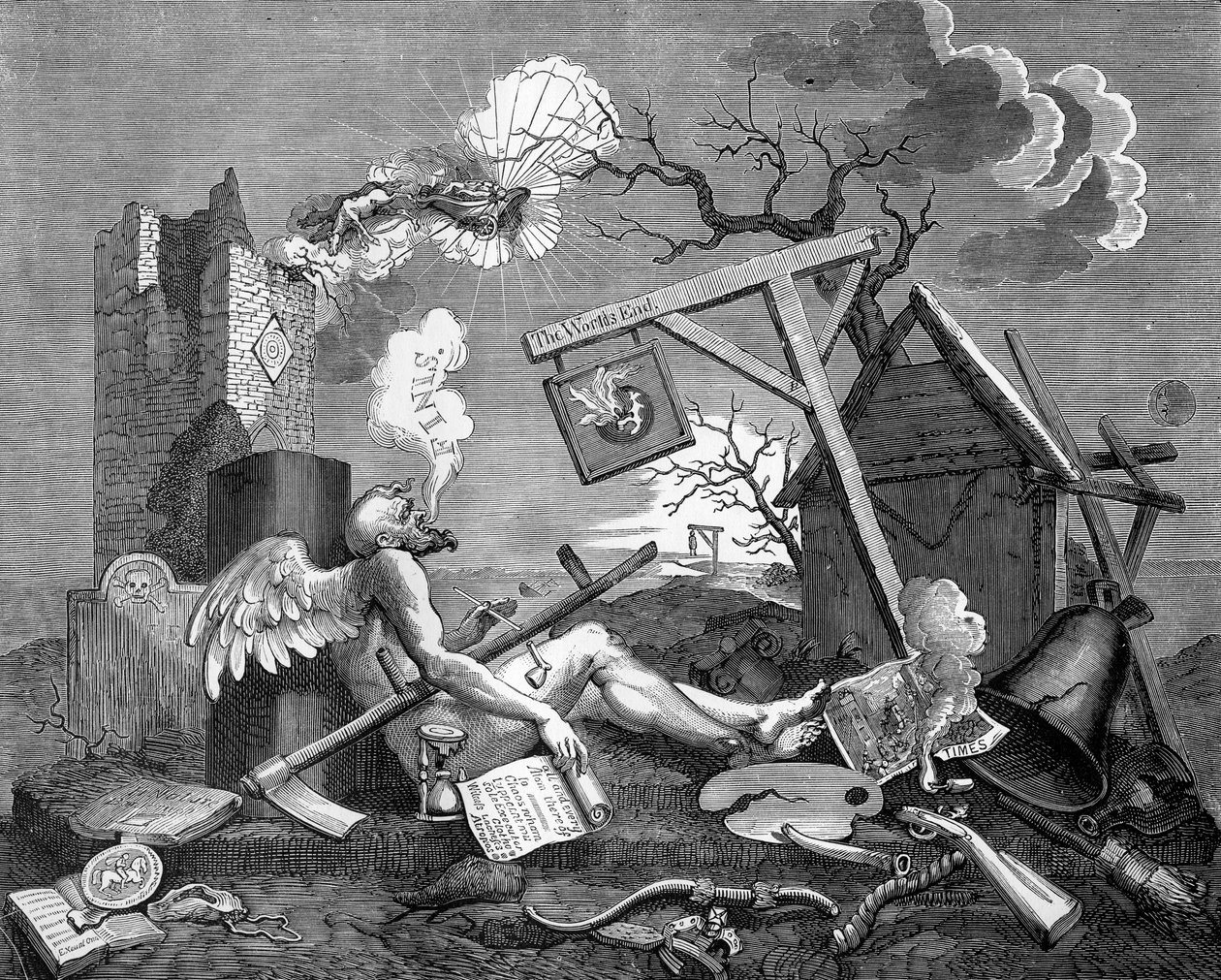 Finis; vagy a Tail Piece - The Bathos William Hogarthtól alkotó: William Hogarth