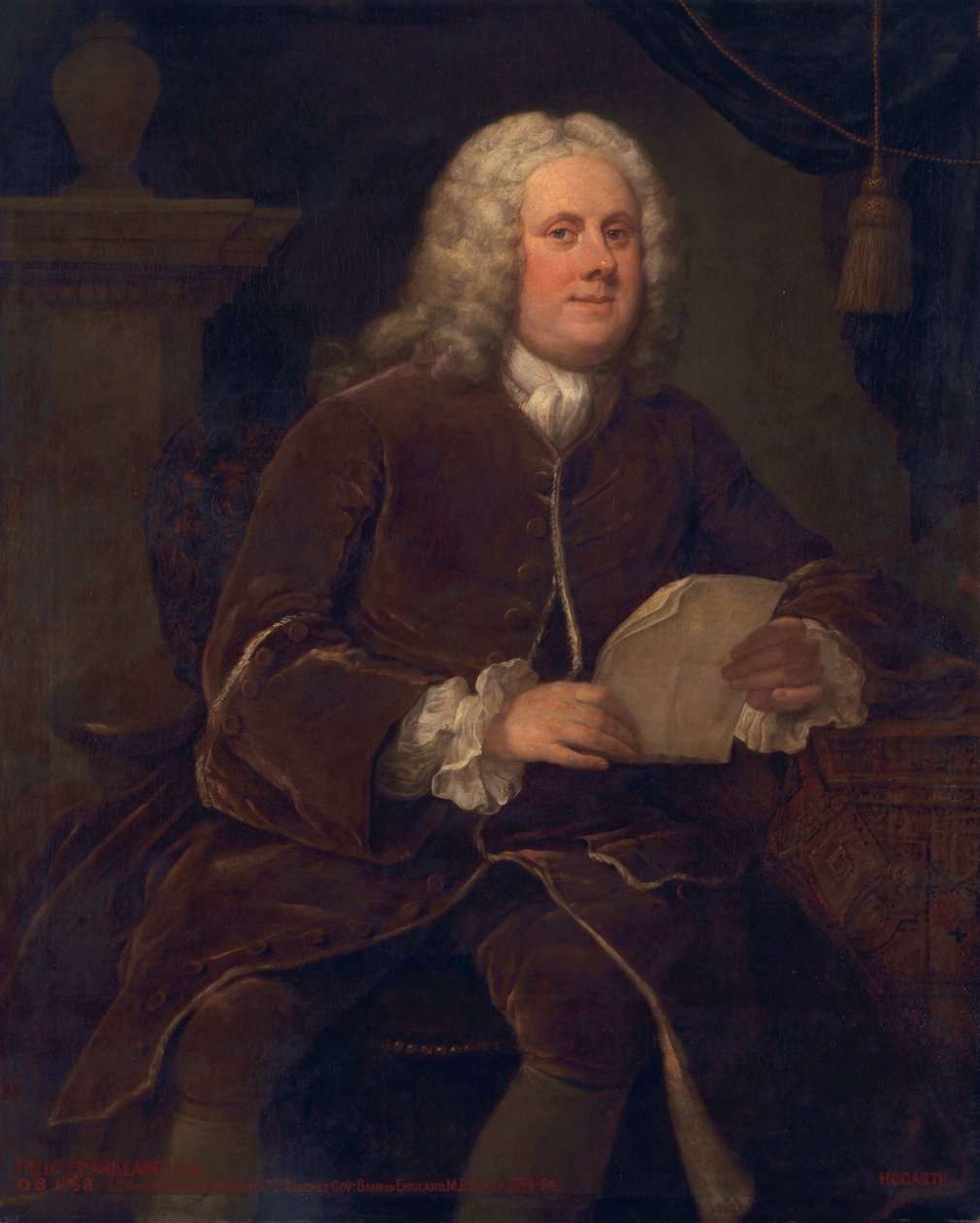 Frederick Frankland, 1739-40 körül alkotó: William Hogarth