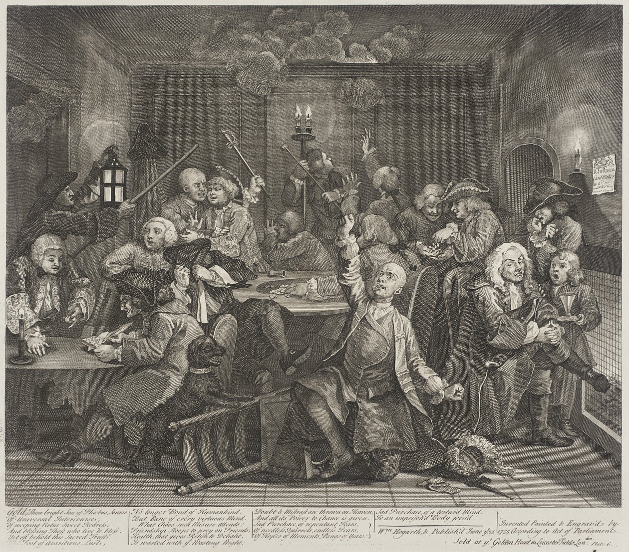 Arany, te Phoibosz ragyogó fia, forrás alkotó: William Hogarth