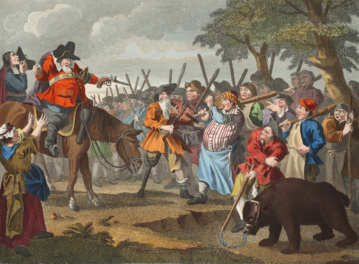 Hudibras első kalandja, Samuel Butler Hudibras című filmjéből alkotó: William Hogarth