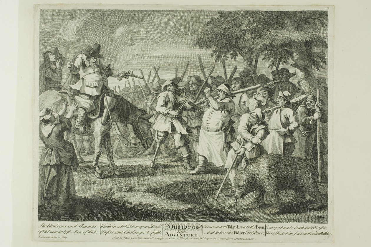 Hudibras első kalandja, harmadik lemez a Hudibrasból alkotó: William Hogarth