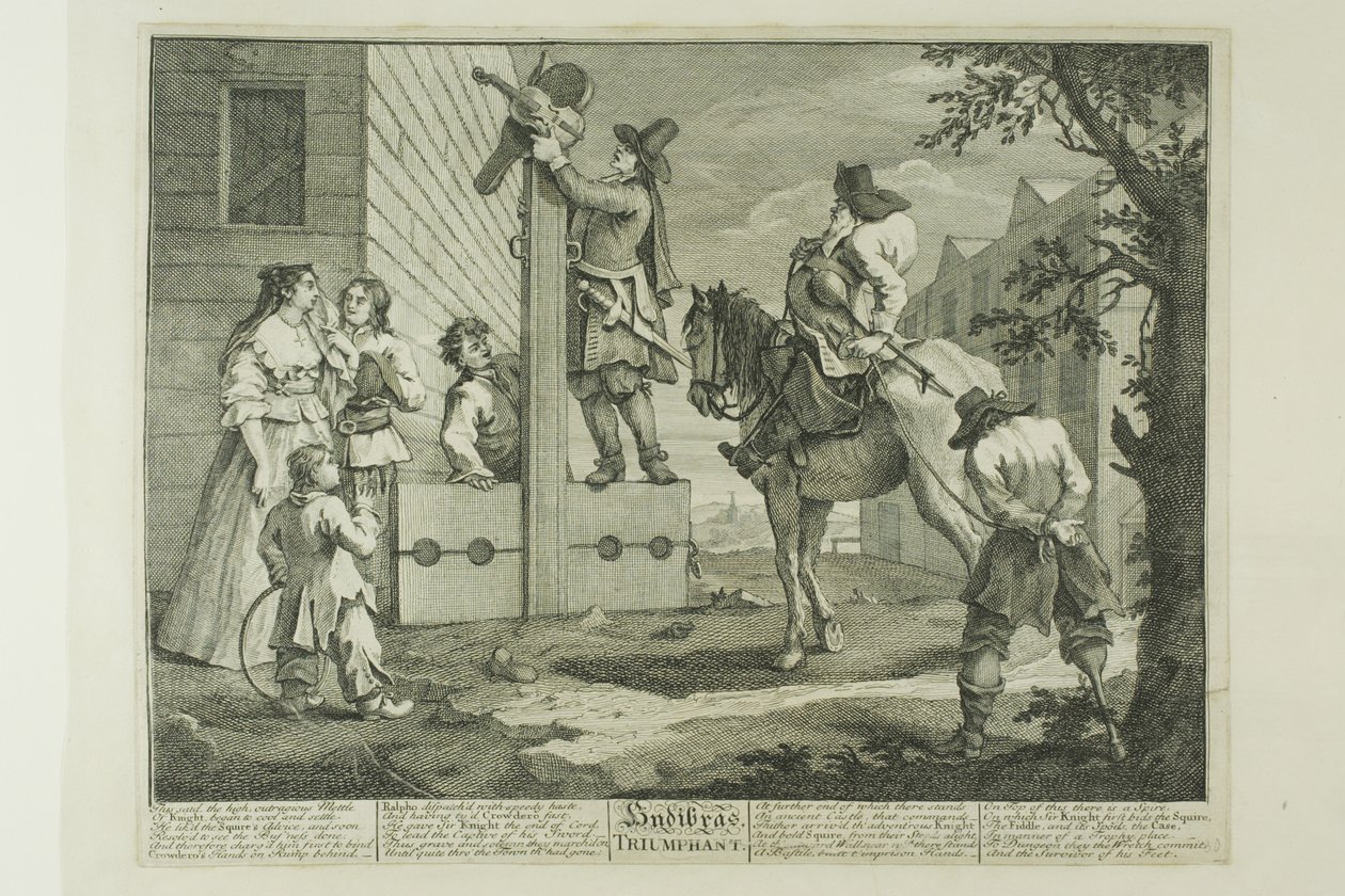 Hudibras Triumphant, negyedik lemez a Hudibrasból alkotó: William Hogarth