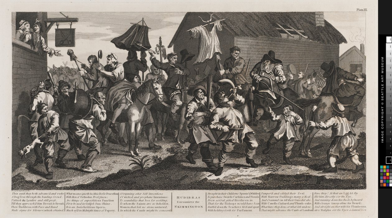 Hudibras és a Skimington alkotó: William Hogarth