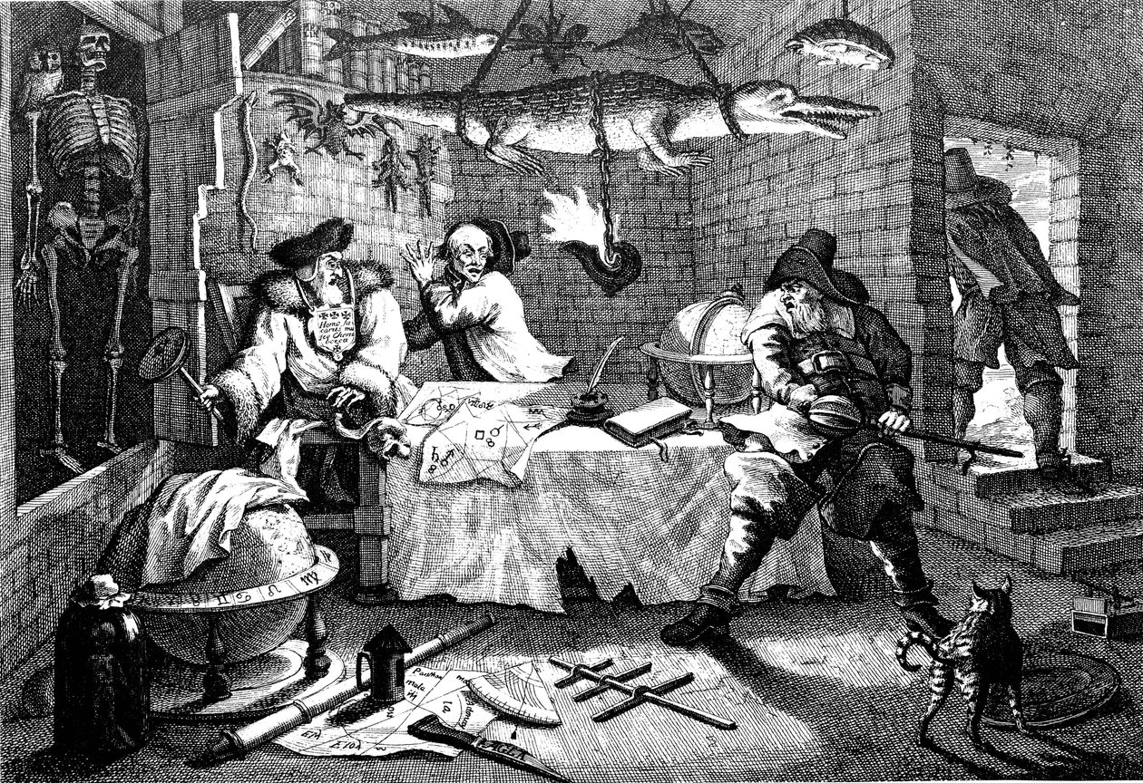 Illusztráció Samuel Butler Hudibras című verséből, 1726. alkotó: William Hogarth