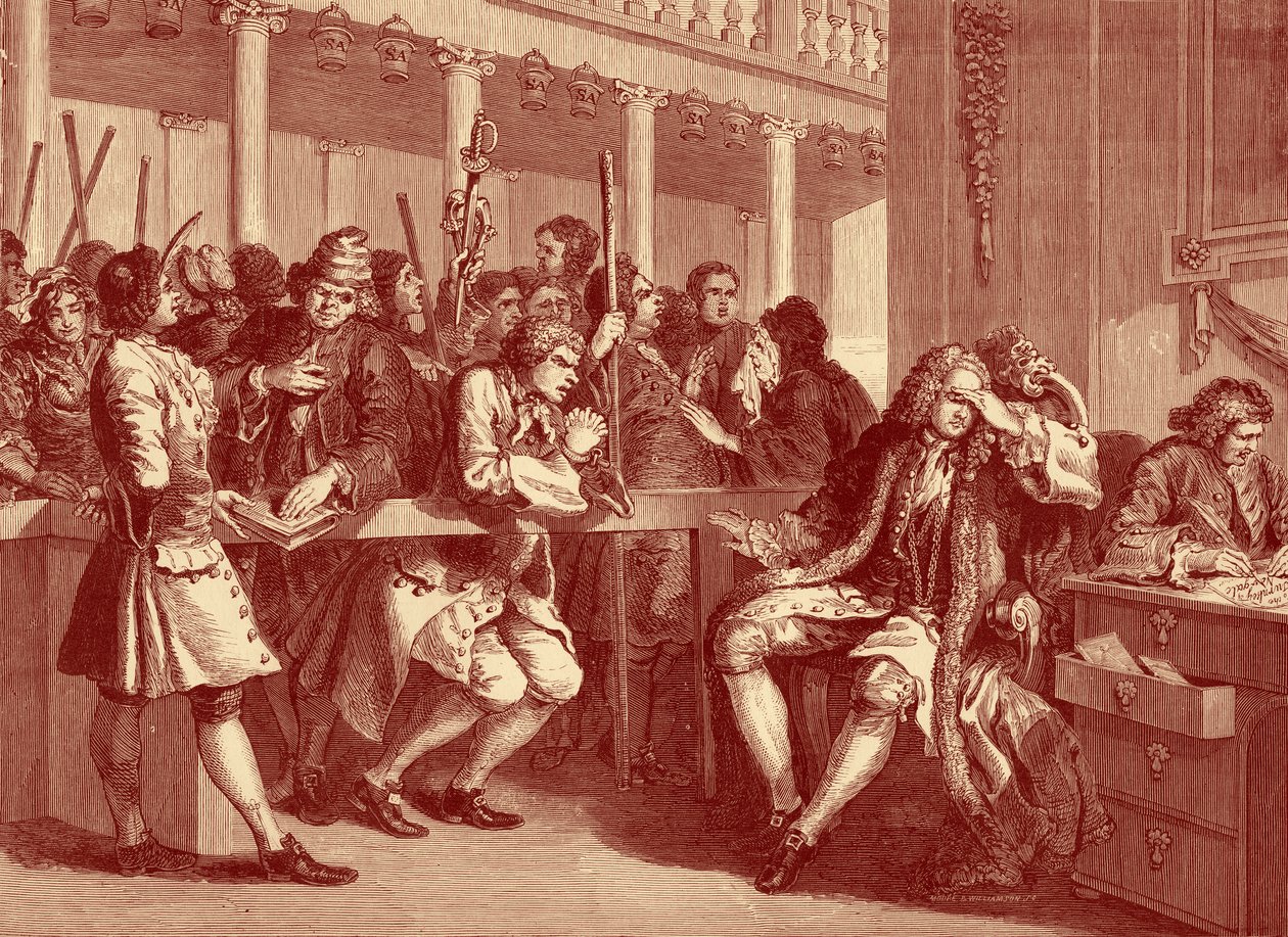 Ipar és tétlenség – William Hogarth alkotó: William Hogarth