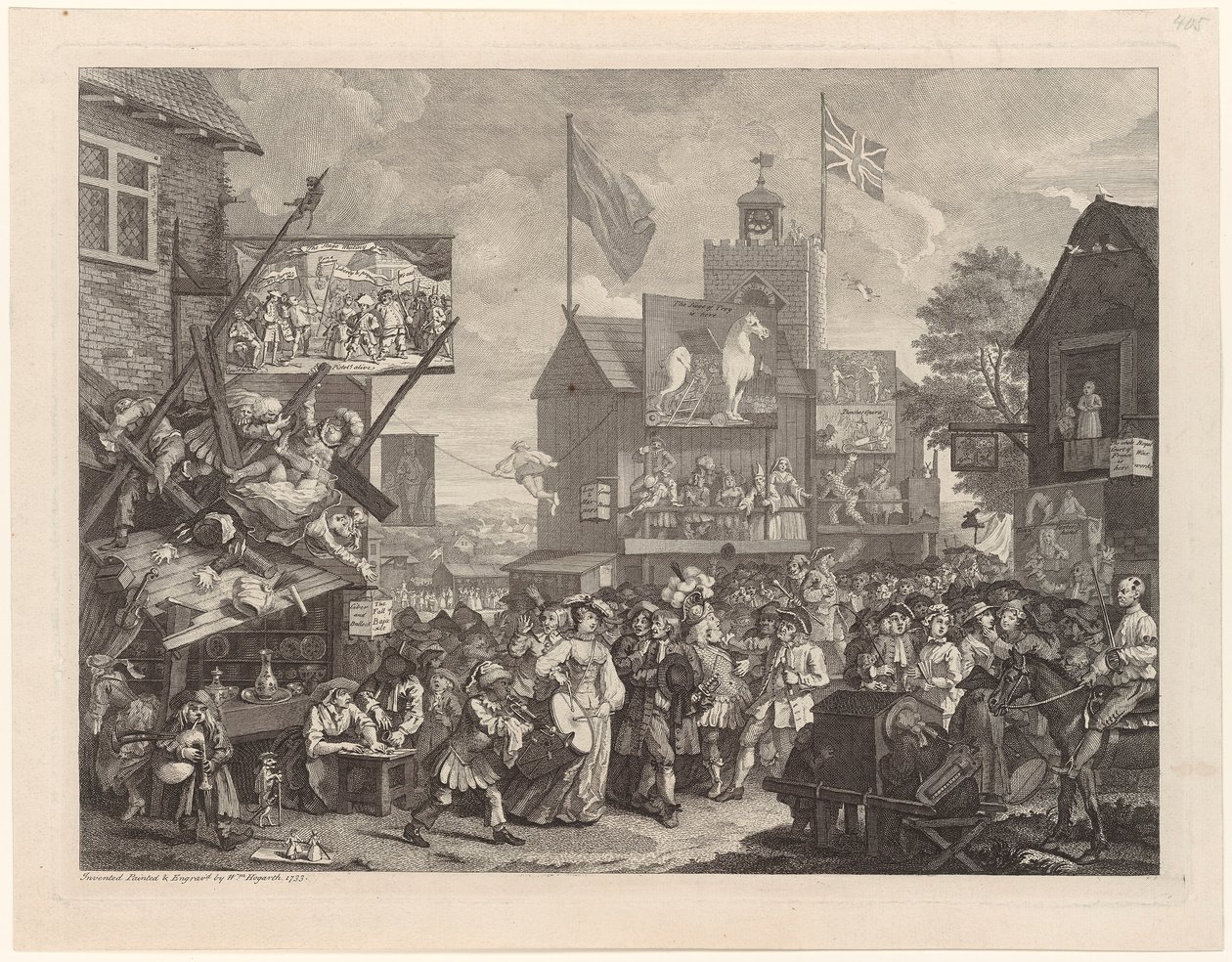 Vásár Southwarkban alkotó: William Hogarth