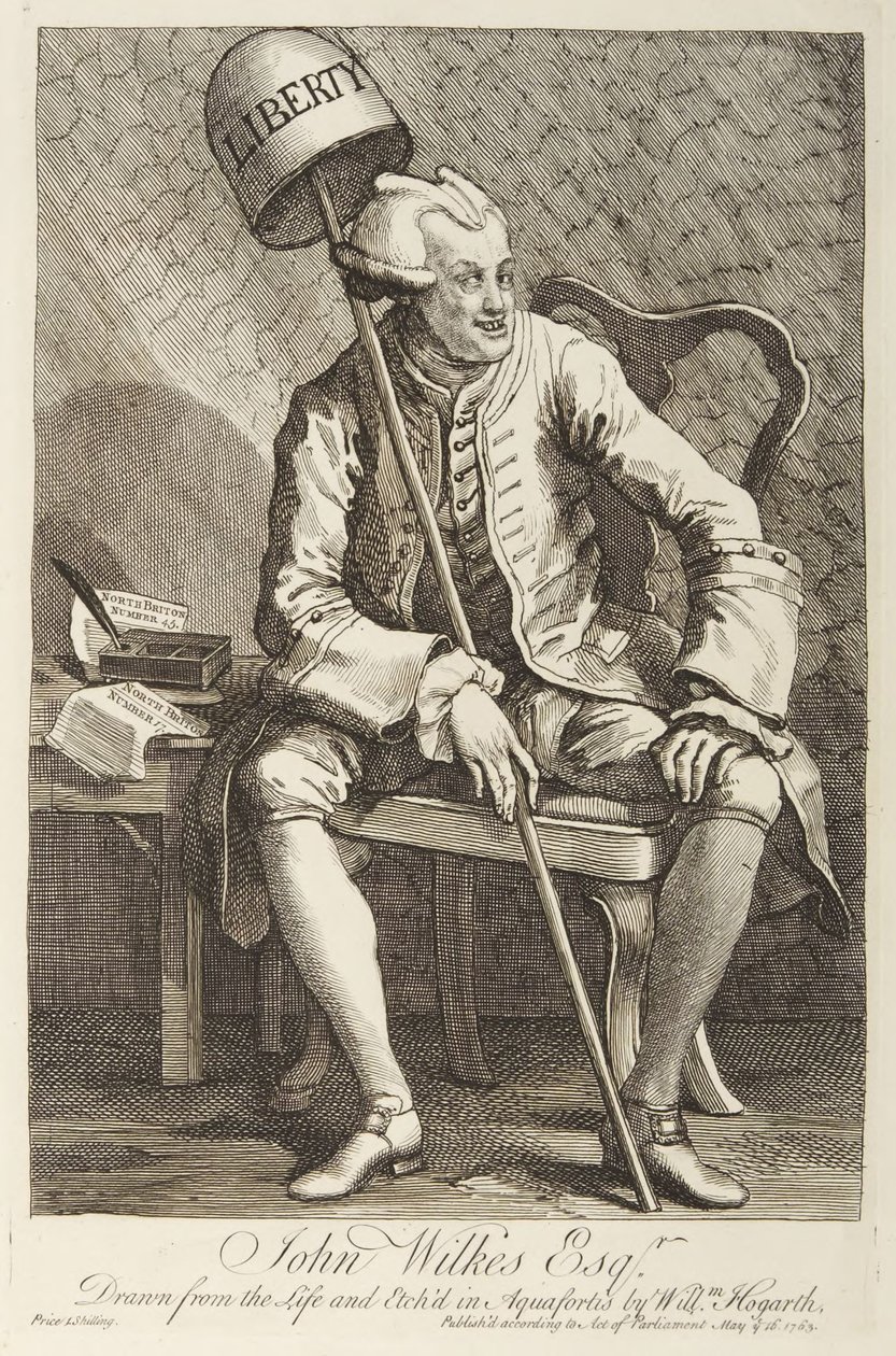 John Wilkes alkotó: William Hogarth
