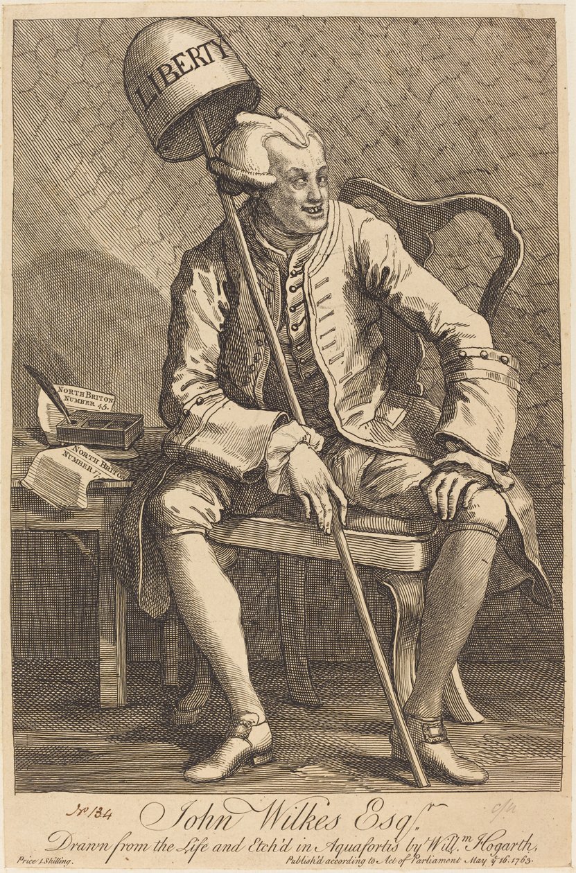John Wilkes Esq. alkotó: William Hogarth