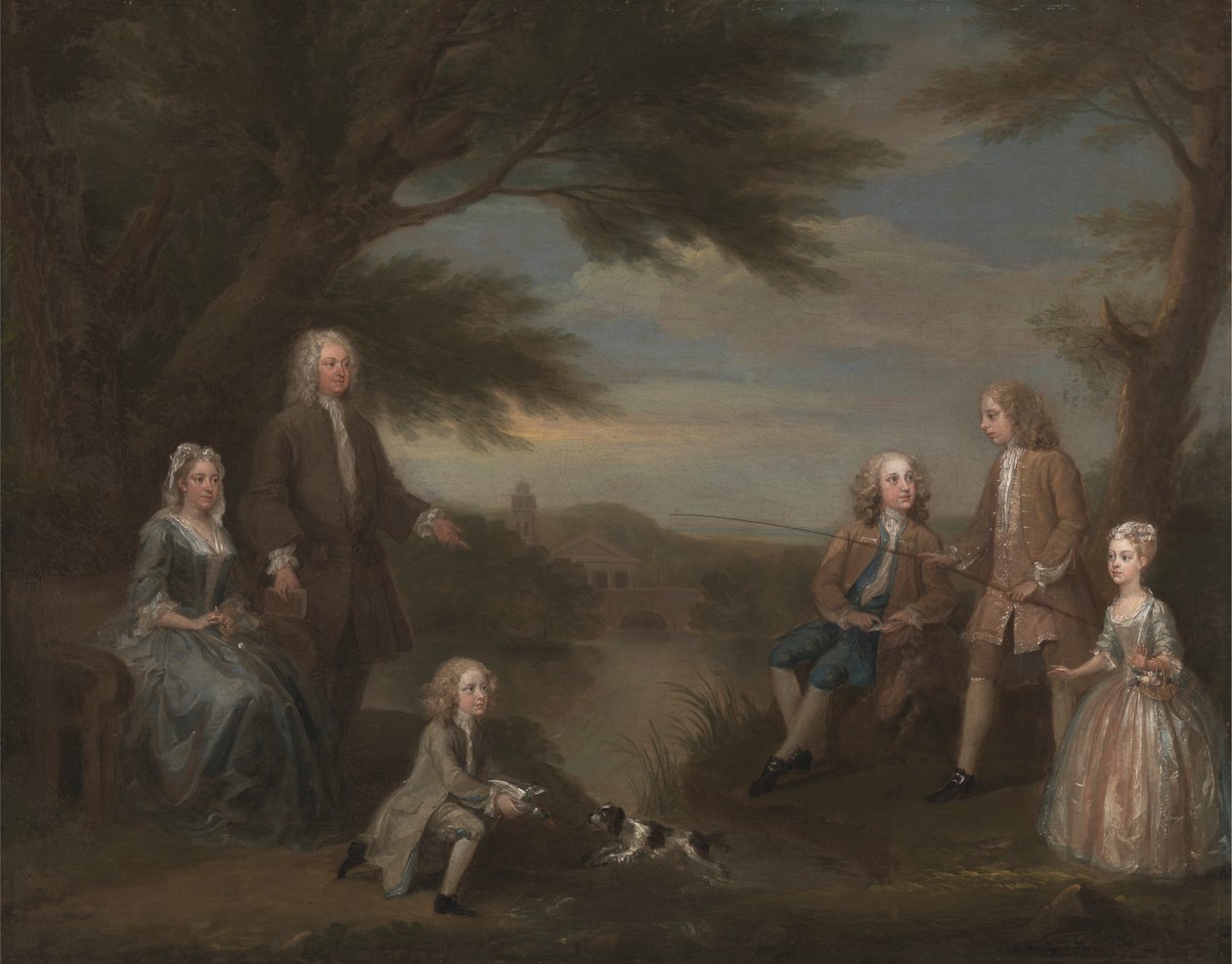 John és Elizabeth Jeffreys és gyermekeik alkotó: William Hogarth