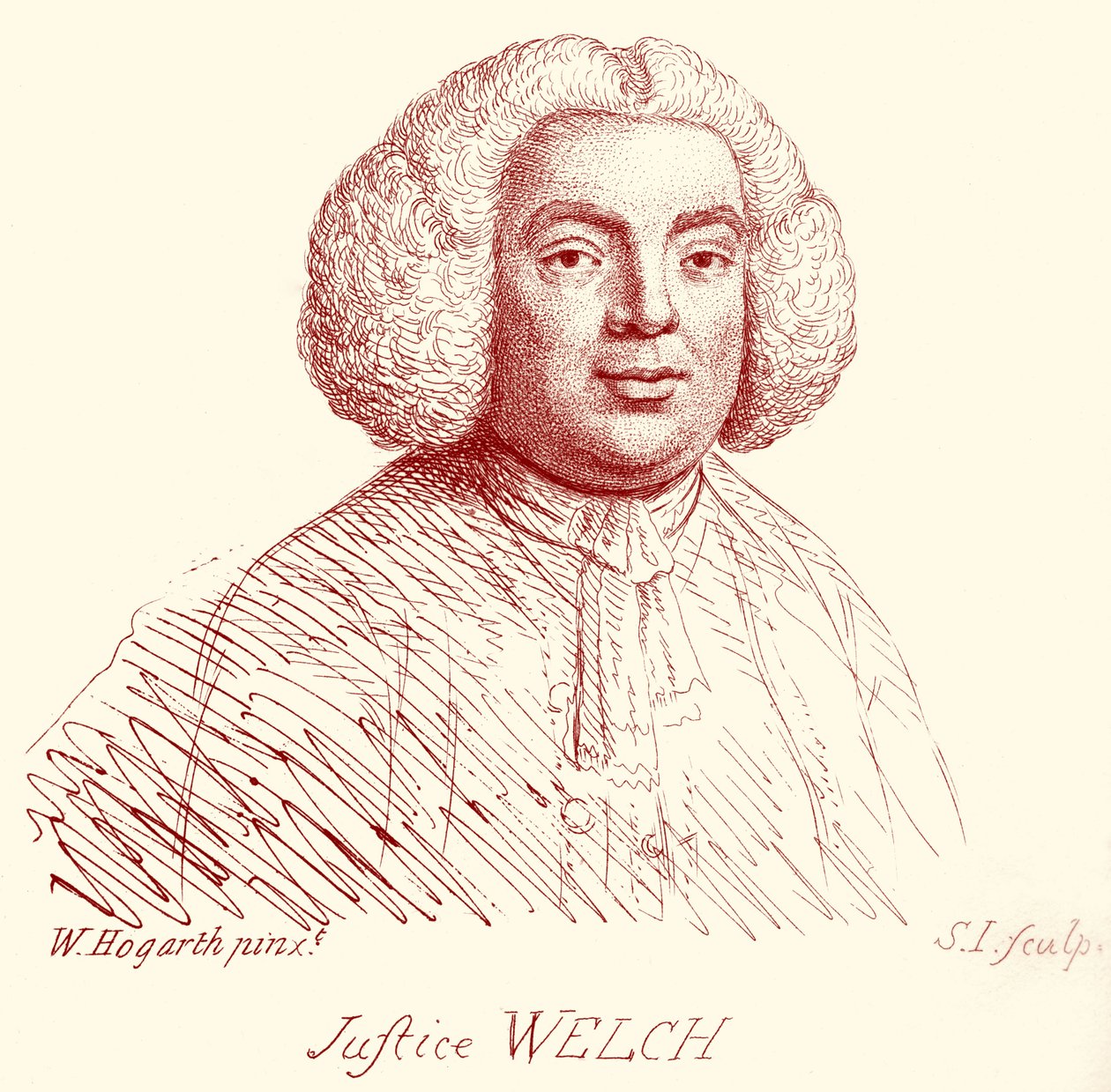 Welch igazságszolgáltatás – William Hogarth portréja alkotó: William Hogarth
