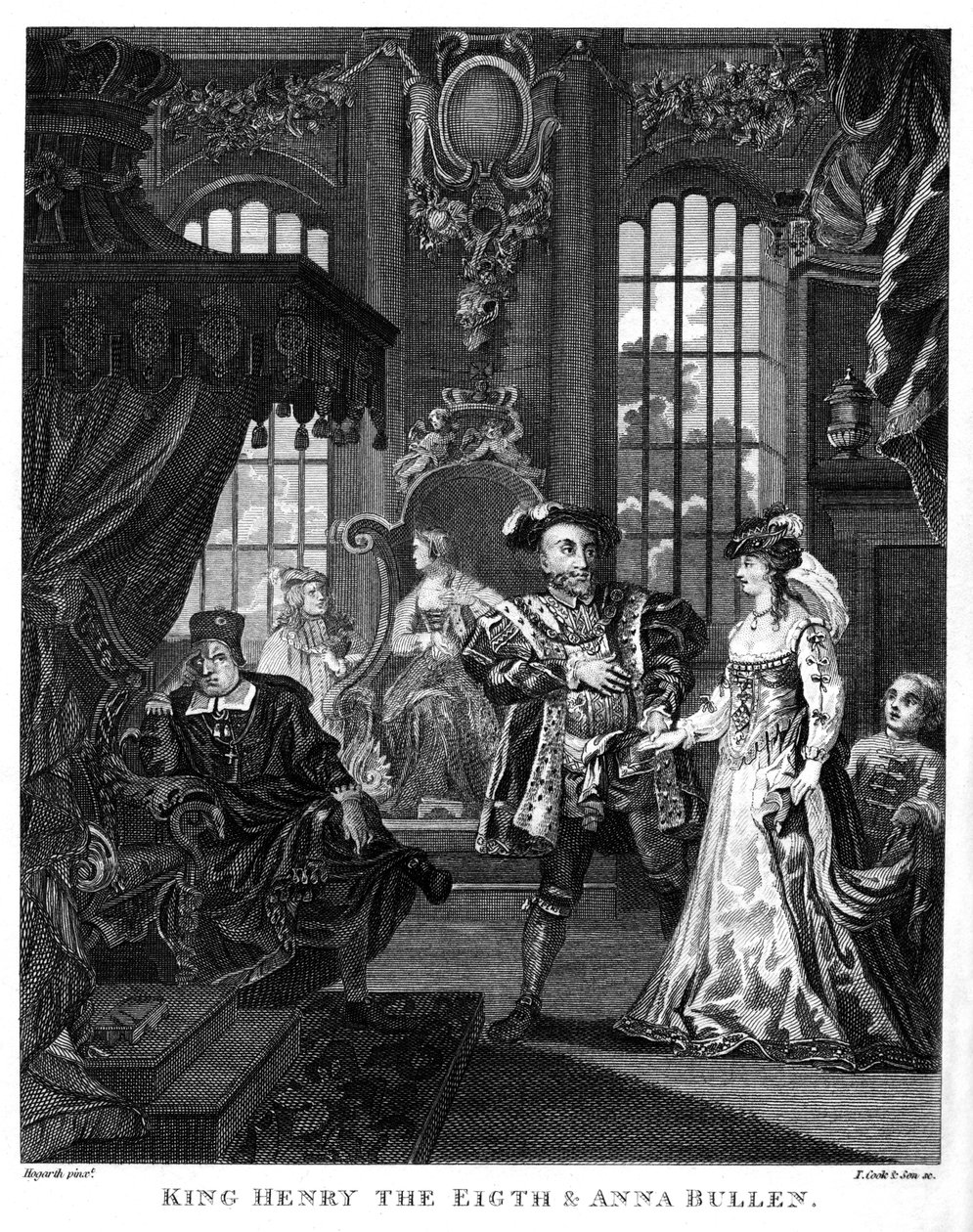 VIII. Henrik király és Boleyn Anna William Hogarthtól alkotó: William Hogarth