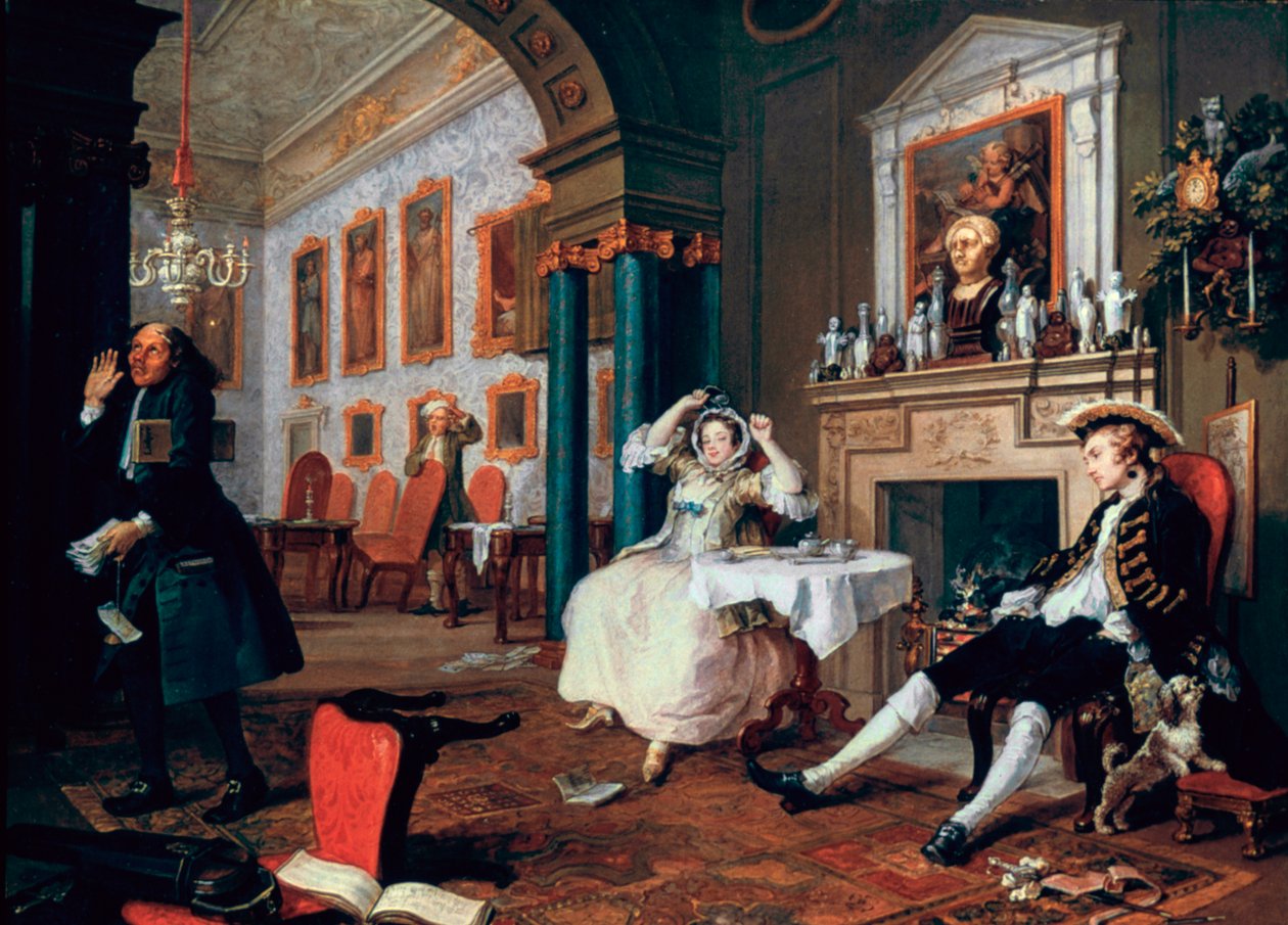 Házasság A-la-Mode: 2. A Tete a Tete, 1743 alkotó: William Hogarth