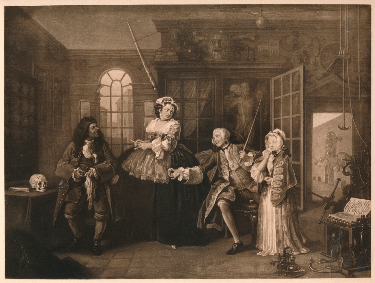 Házasság A-la-Mode: 3. The Inspection, c1743 alkotó: William Hogarth