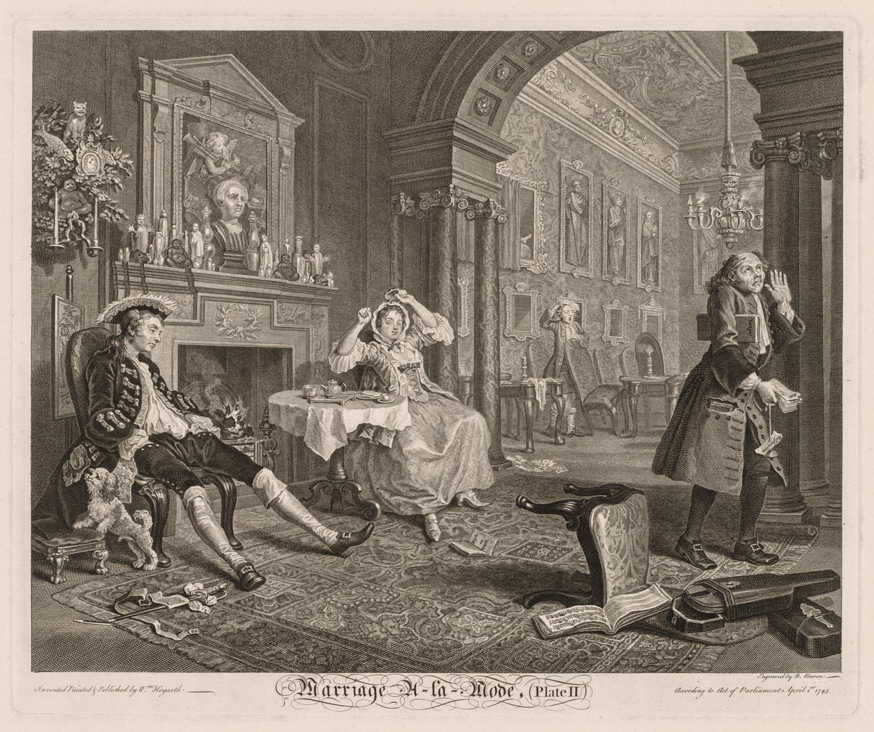 Divatos esküvő: II alkotó: William Hogarth