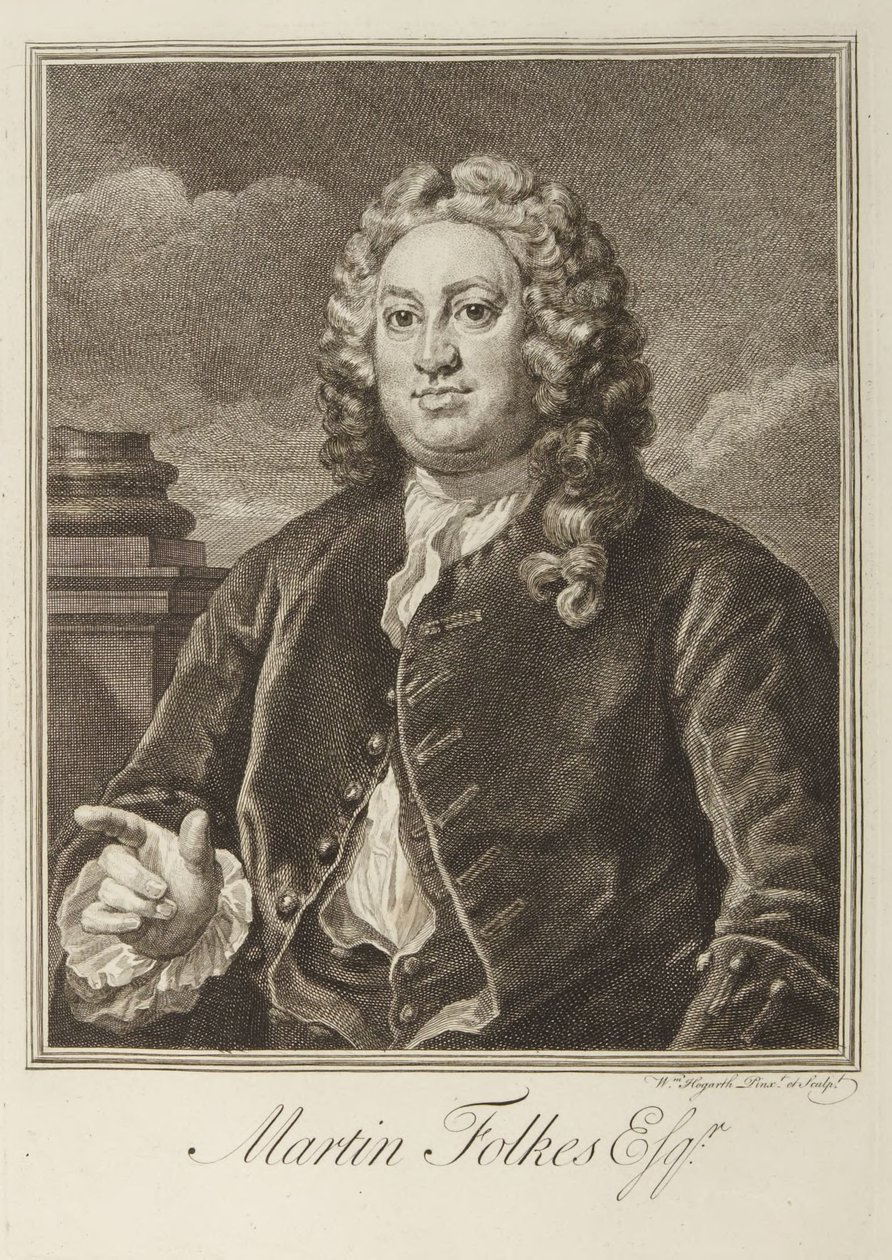 Martin Folkes alkotó: William Hogarth